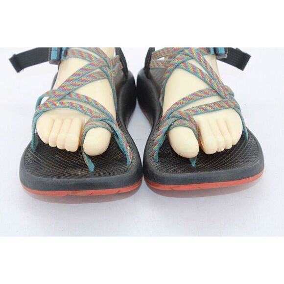 Womens Chaco ZX/2 Classic Vibram Fiesta Rainbow Toe Ring Strap Sandals SZ 10 - Picture 5 of 11